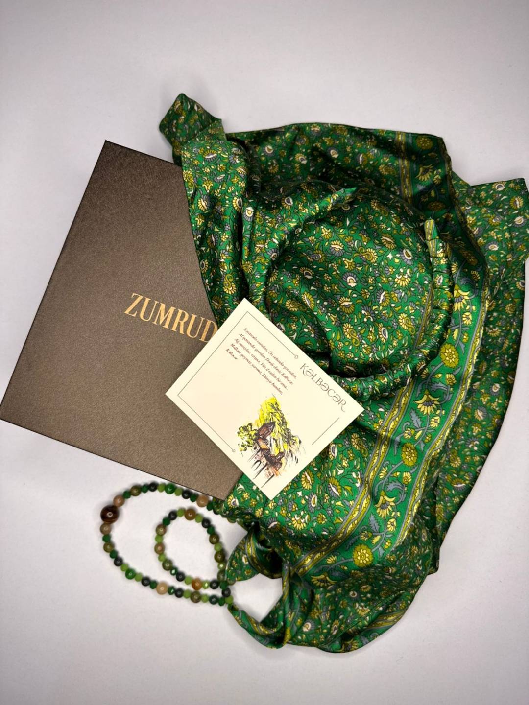 "Kəlbəcər" şarf+ saç bandı