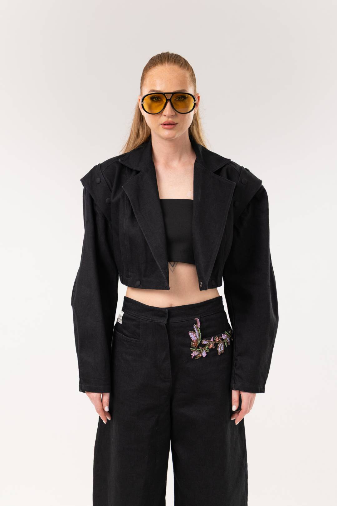 İşləməli cins şalvar